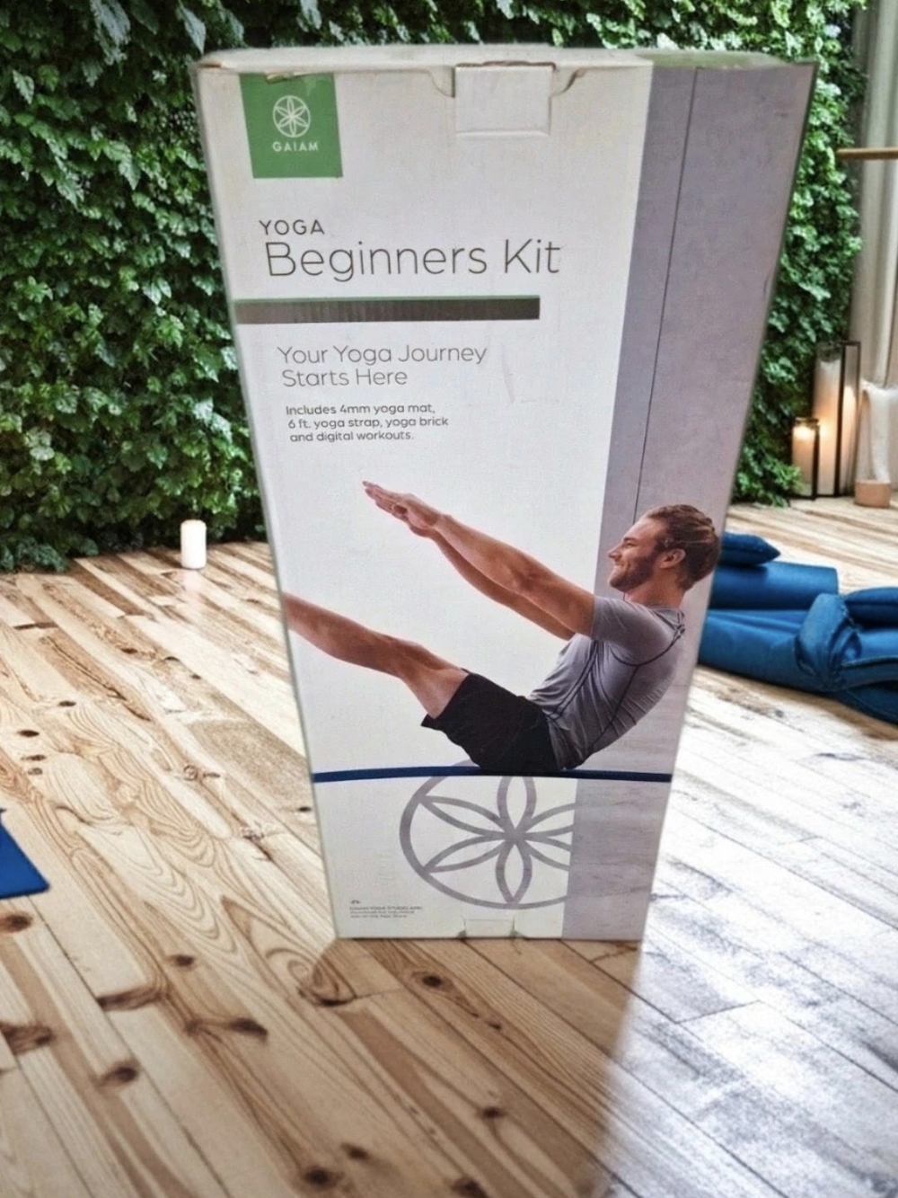 GAIAM Yoga Beginners Kit - Green and Blue